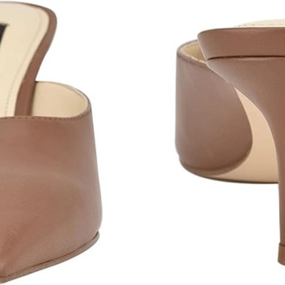Nine West Ali Pointy Toe Mules Light Brown - Picture 5 of 5